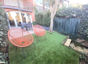 GASBRU - Golfe de St-Tropez - Rez de jardin T2 cabine avec accès plage piscine et tennis